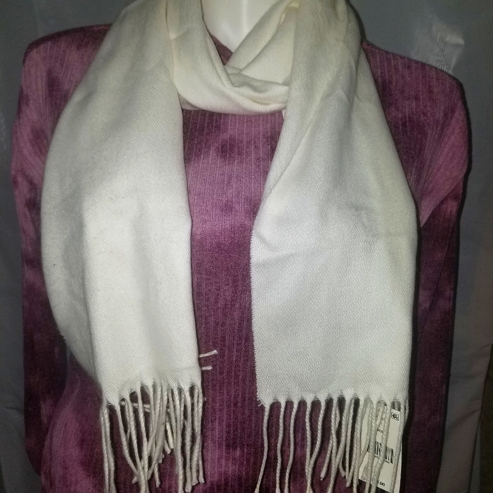 ☃️Cejon white scarf